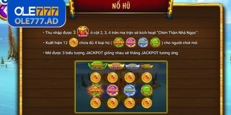 Hệ số thưởng tùy thuộc vào biểu tượng trong game nổ hũ