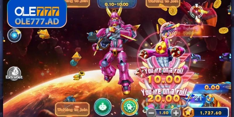 Tỷ lệ trả thưởng Bắt Cá Vũ Trụ Ole777